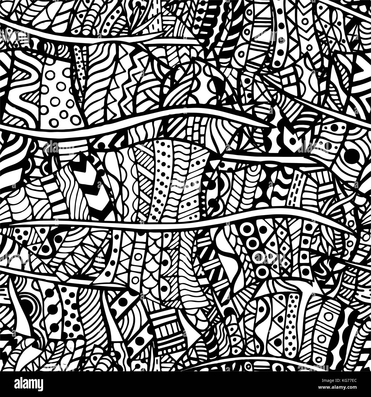 Motif ethnique artistiquement   la main ethniques floral retro doodle