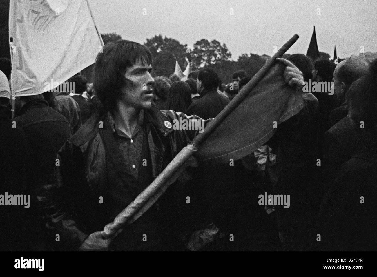 Rassemblement contre la guerre du Vietnam, Londres, octobre 1968 Banque D'Images