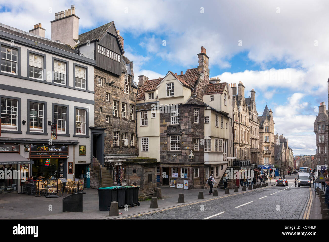 John Knox House, la maison de John Knox, historique du xvie siècle, High Street, Edinburgh, Ecosse, Royaume-Uni Banque D'Images