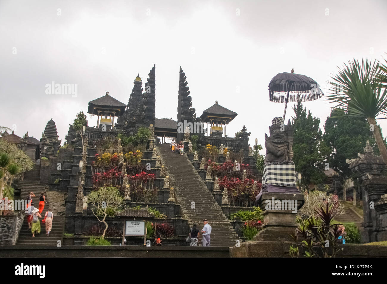 Le Temple Besakih - Bali - Indonésie Banque D'Images