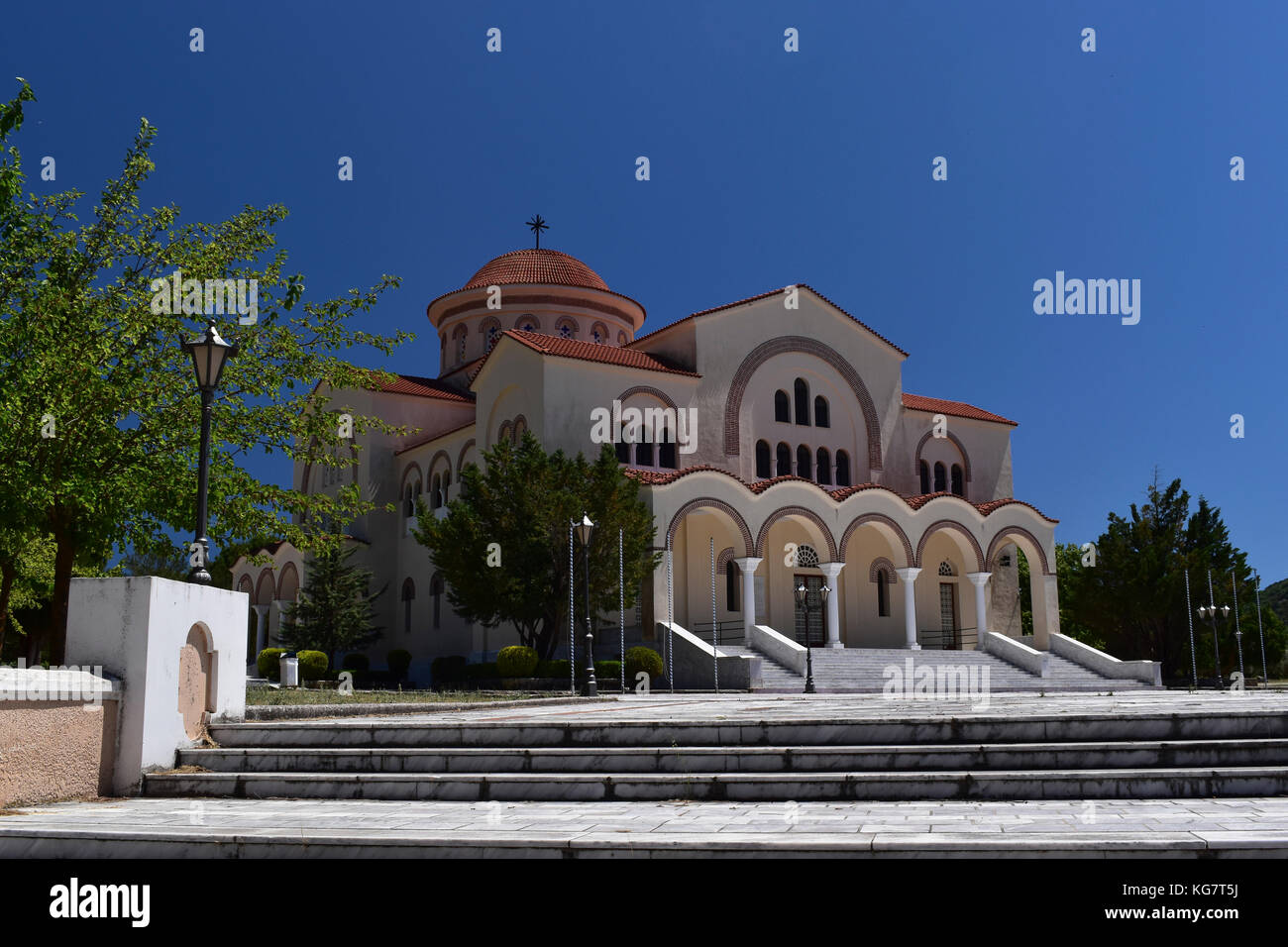 Monastère d'agios gerasimos sacré de Kefalonia, Grèce Banque D'Images