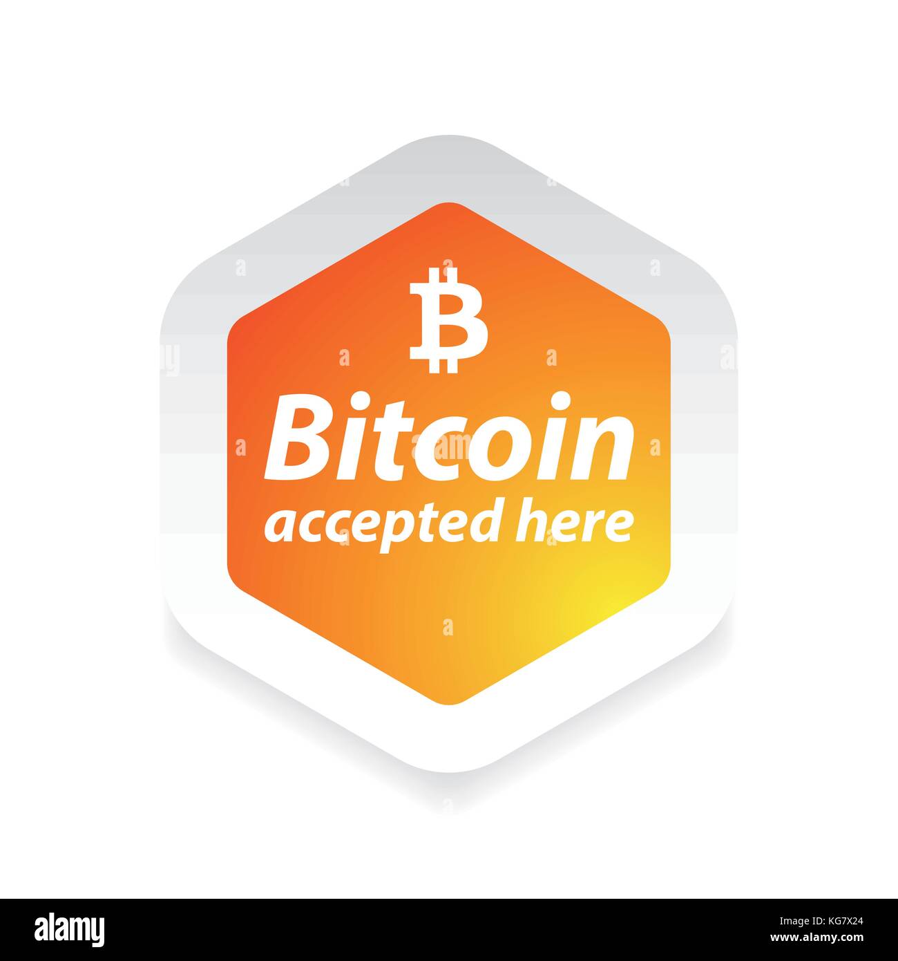 Logo monnaie numérique bitcoin Illustration de Vecteur