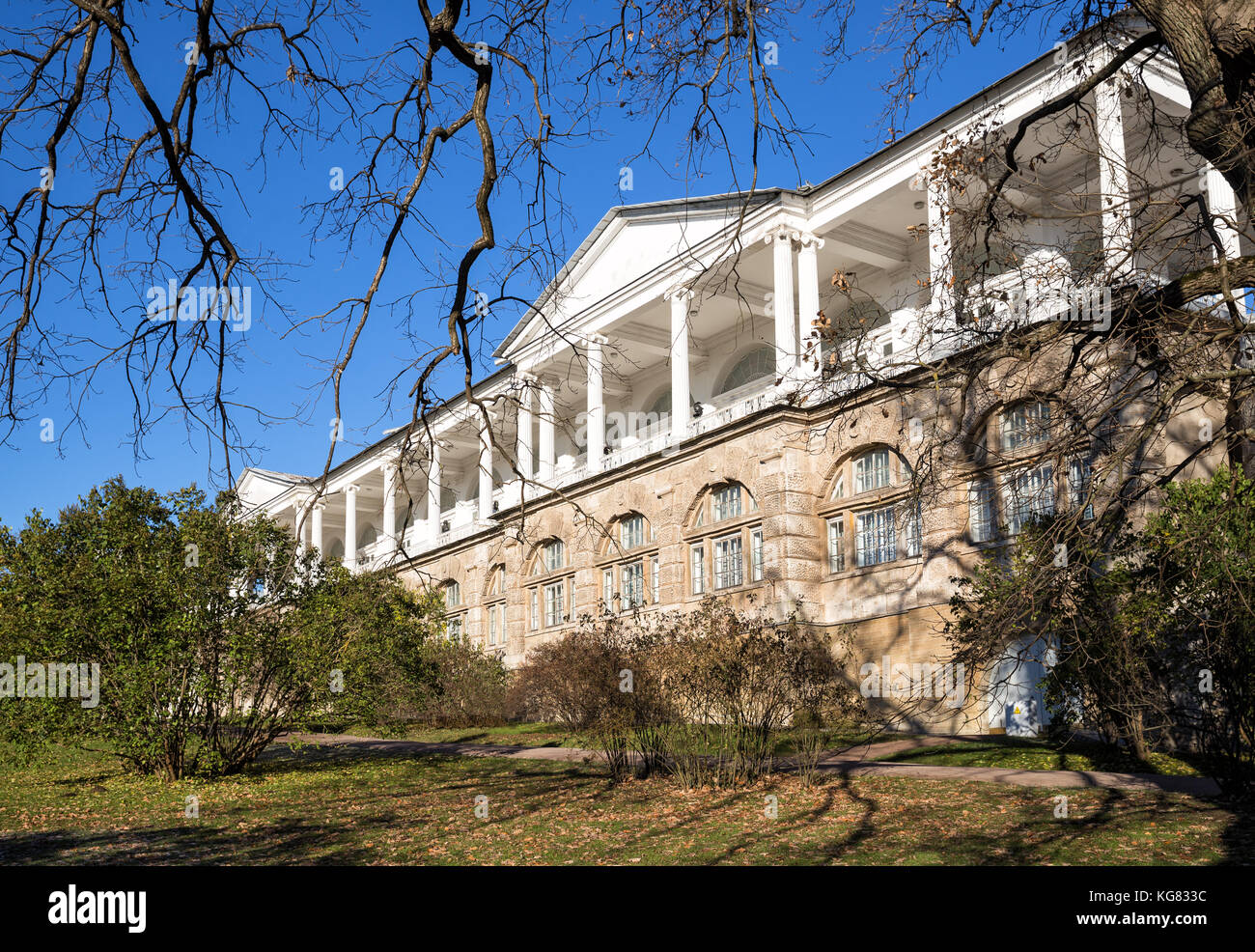 Saint-Pétersbourg, Russie - novembre 02, 2017 : Cameron gallery - architecture monument à Catherine park Tsarskoe Selo Banque D'Images