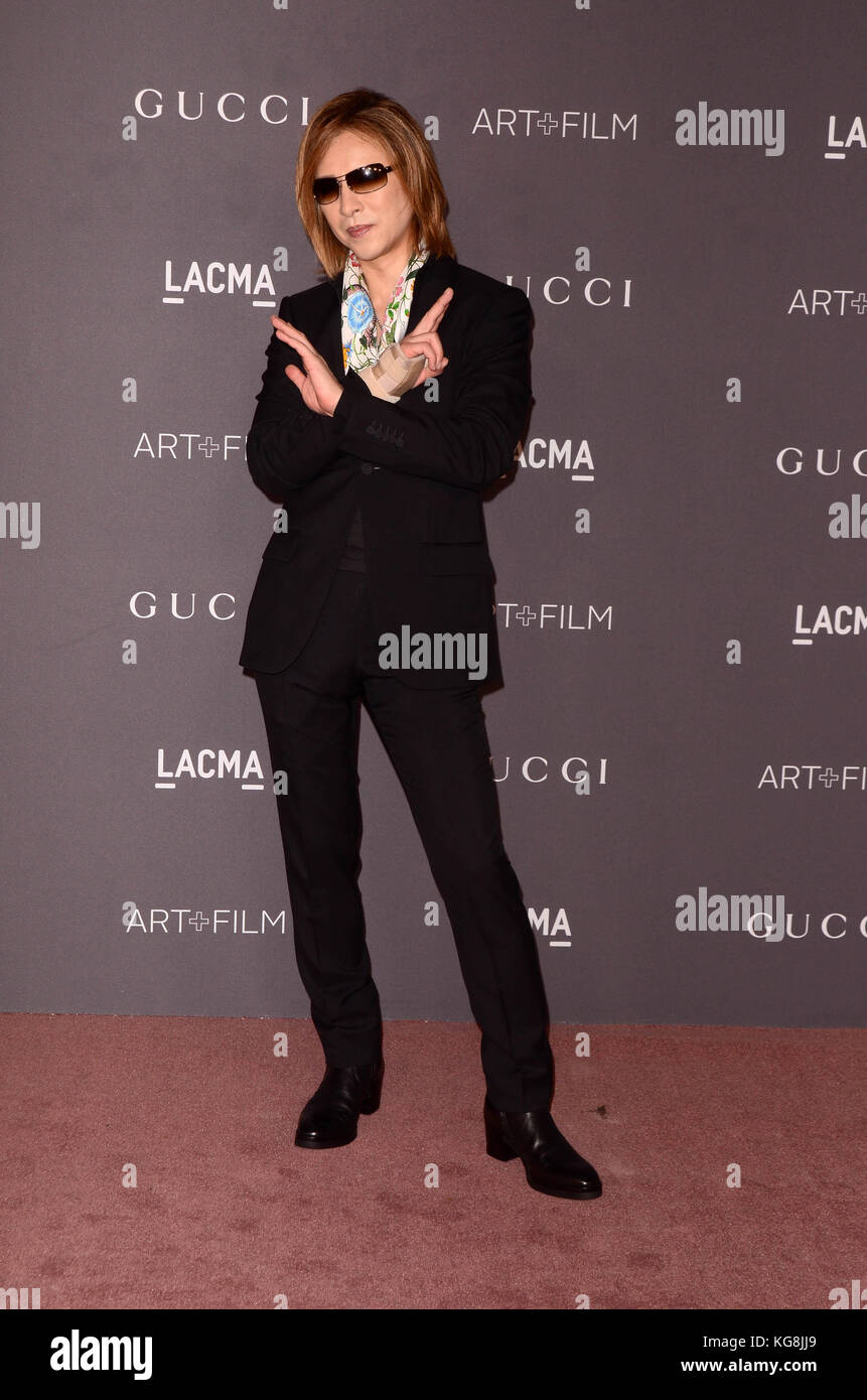 Los ANGELES, CA - NOVEMBRE 04: Yoshiki à la LACMA Art + Film Gala 2017 Honoring Mark Bradford Et George Lucas à LACMA le 4 novembre 2017 à Los Angeles, Californie. Crédit: David Edwards/Mediapunch Banque D'Images