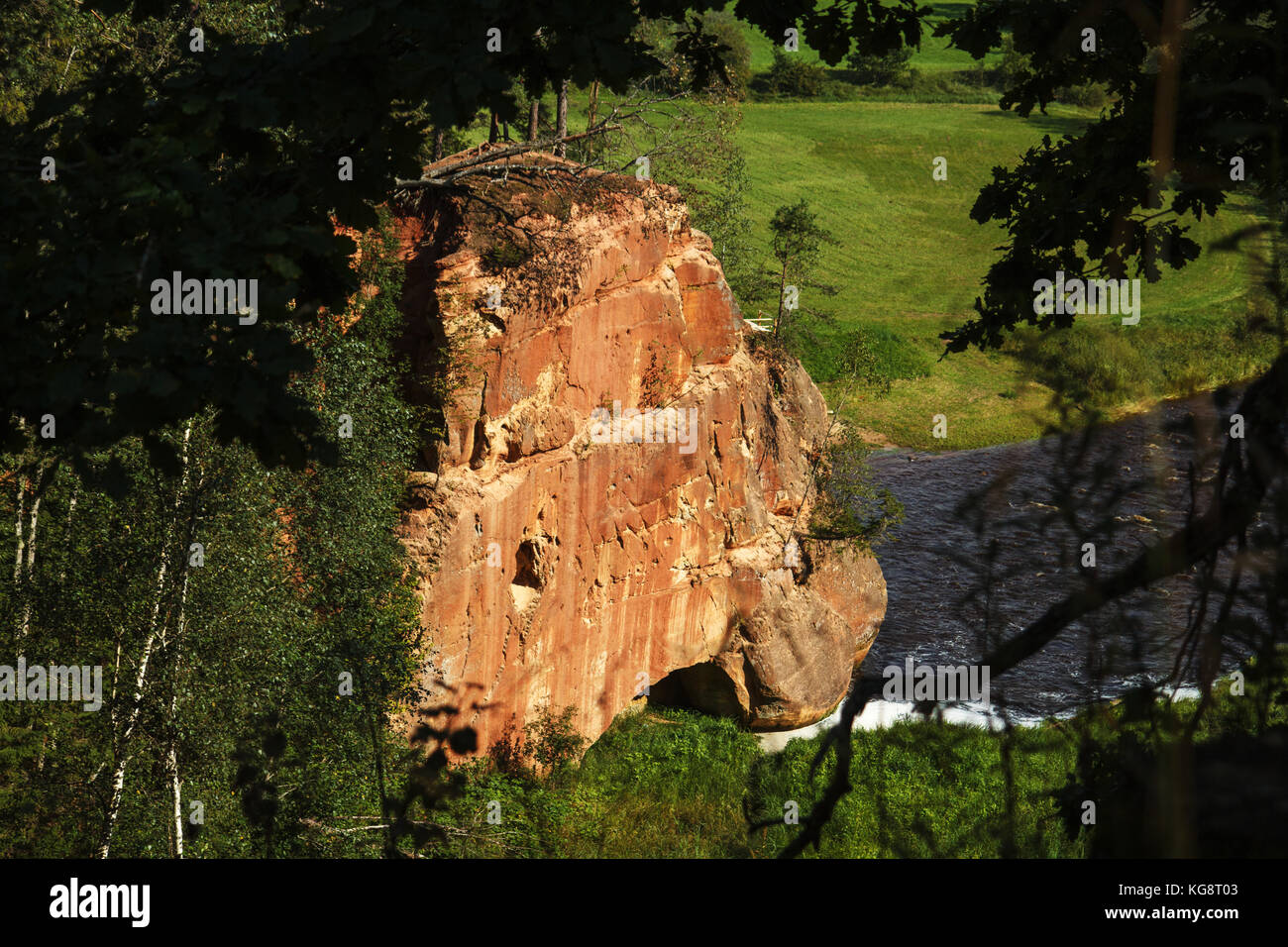 Le zvartes rock Banque D'Images