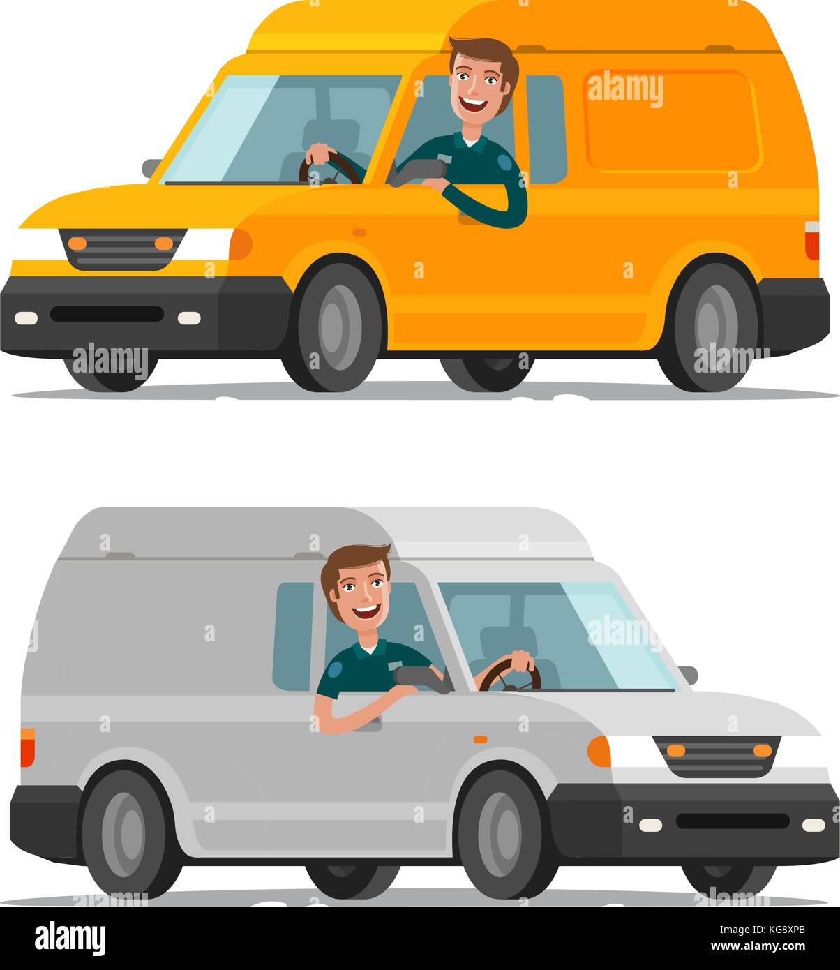 Livraison, transport, concept de service postal. Illustration vectorielle de dessin animé Illustration de Vecteur