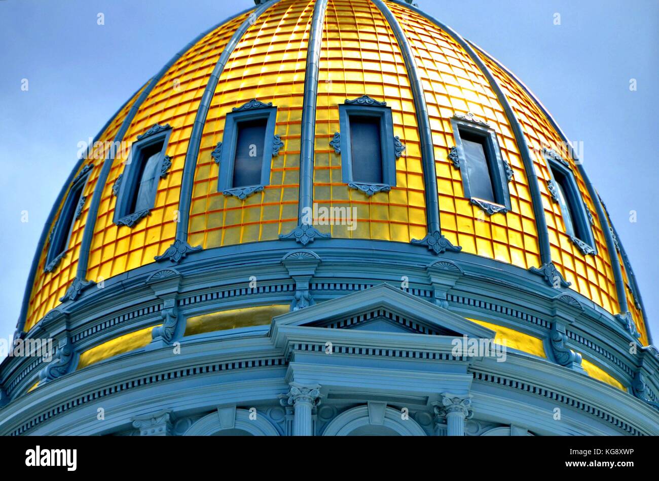 Gold Dome de la capitale de l'État du Colorado Banque D'Images