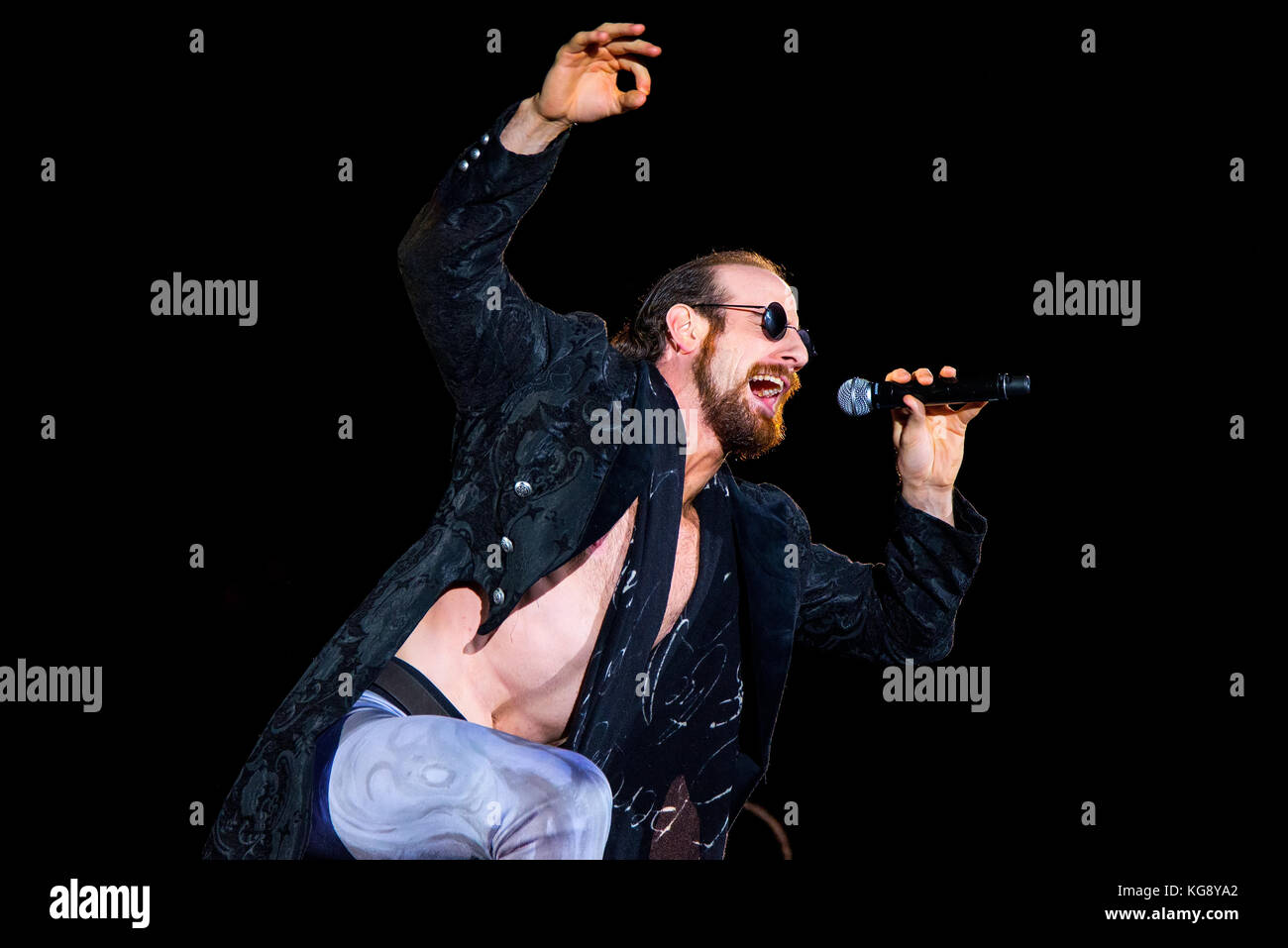 Barcelone - NOV 4 : Aiden anglais (américain) en action à la WWE Live au Palau Sant Jordi le 4 novembre 2017 à Barcelone, Espagne. Banque D'Images