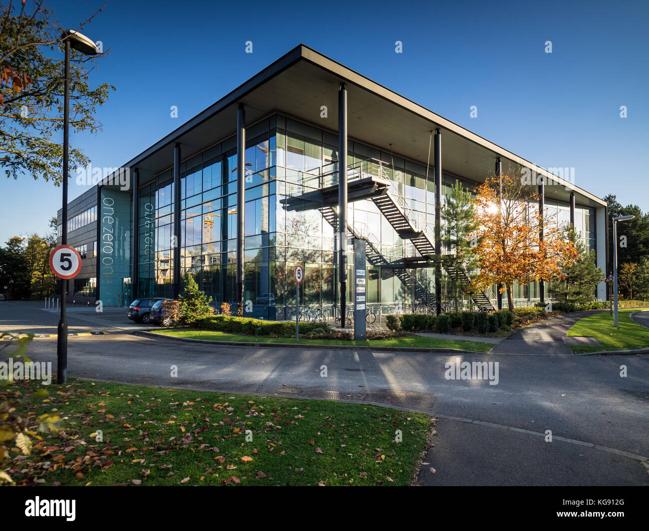 Cambridge Science Park - Un zéro un bâtiment de Philips, Citrix, Huwai, Grant Thornton et Spirale Banque D'Images