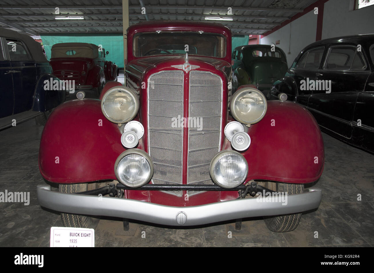 L'année 1935 de Buick (8), USA. auto world vintage car museum, Ahmedabad, Gujarat, Inde Banque D'Images