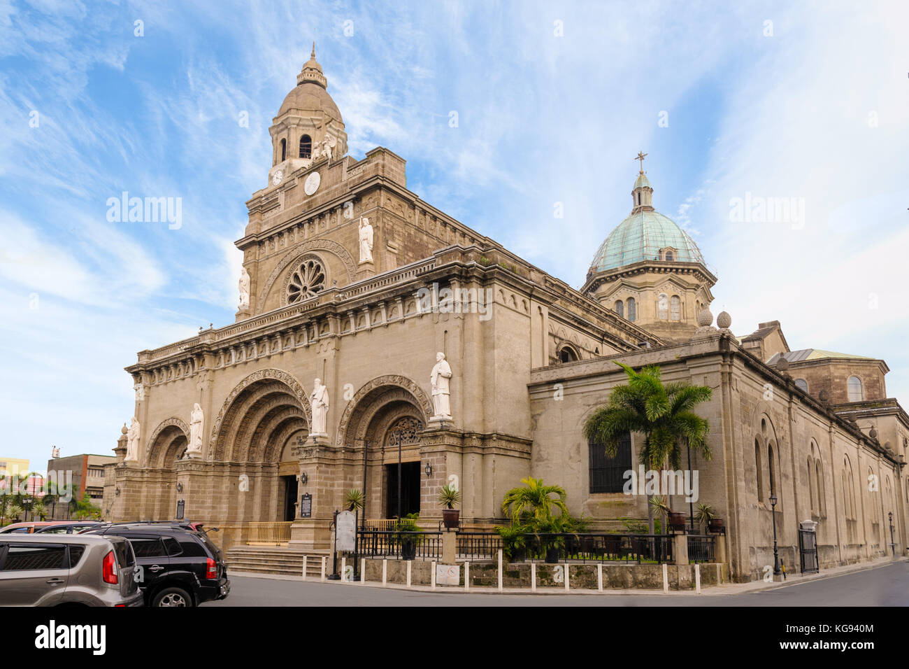 La cathédrale de Manille, intramuros, Manille, Philippines Banque D'Images