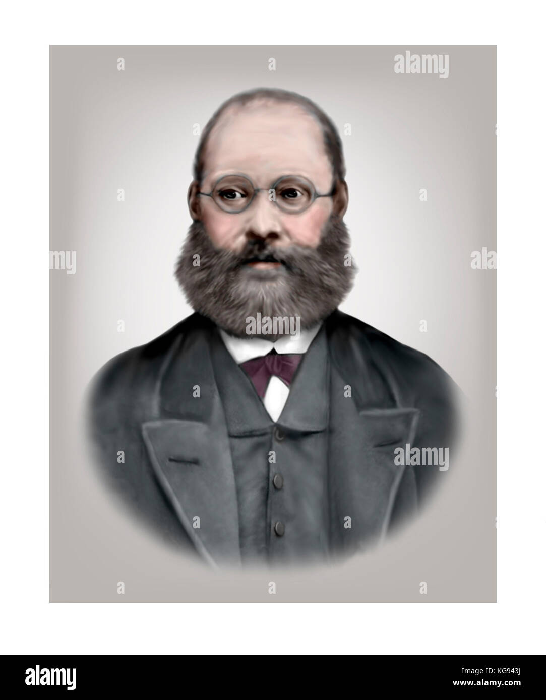 Edward Lear, 1812 - 1888, artiste anglais, illustrateur, poète, musicien, auteur Banque D'Images