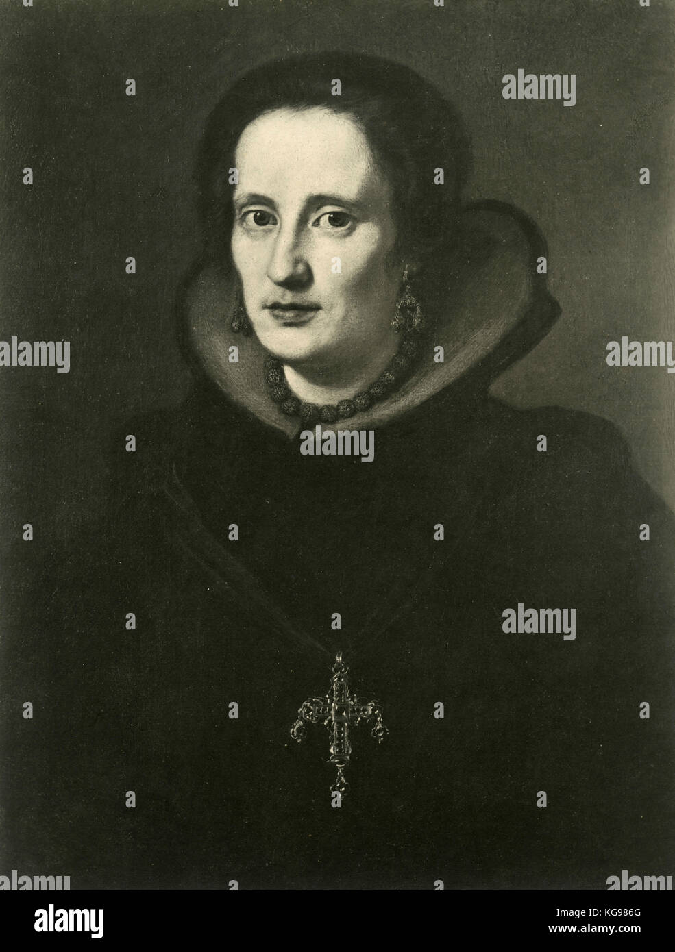 Portrait de Maria Magdalena Machiavelli-Corsini, peinture par Sustermans Banque D'Images