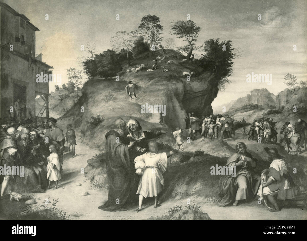 Histoire de Joseph l'Hébreu, peinture de Andrea del Sarto Banque D'Images