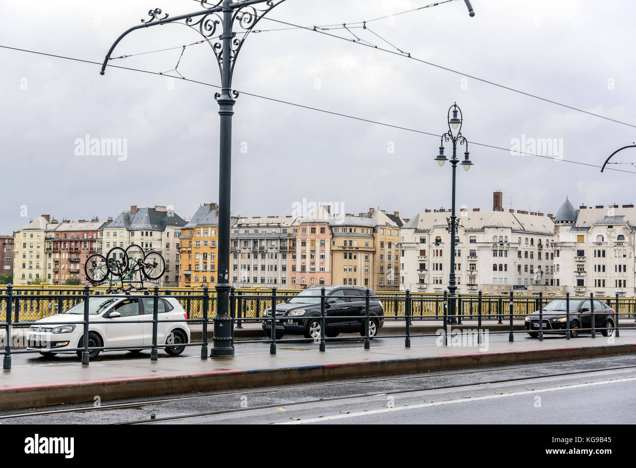 Pont transport margate à Budapest. Banque D'Images