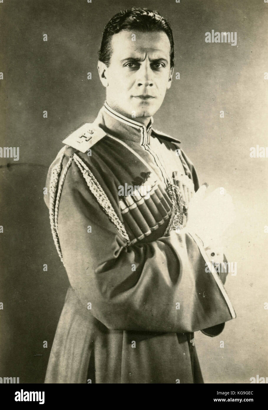Ivan Petrovitch acteur dans le film muet l'Orlov, 1927 Banque D'Images