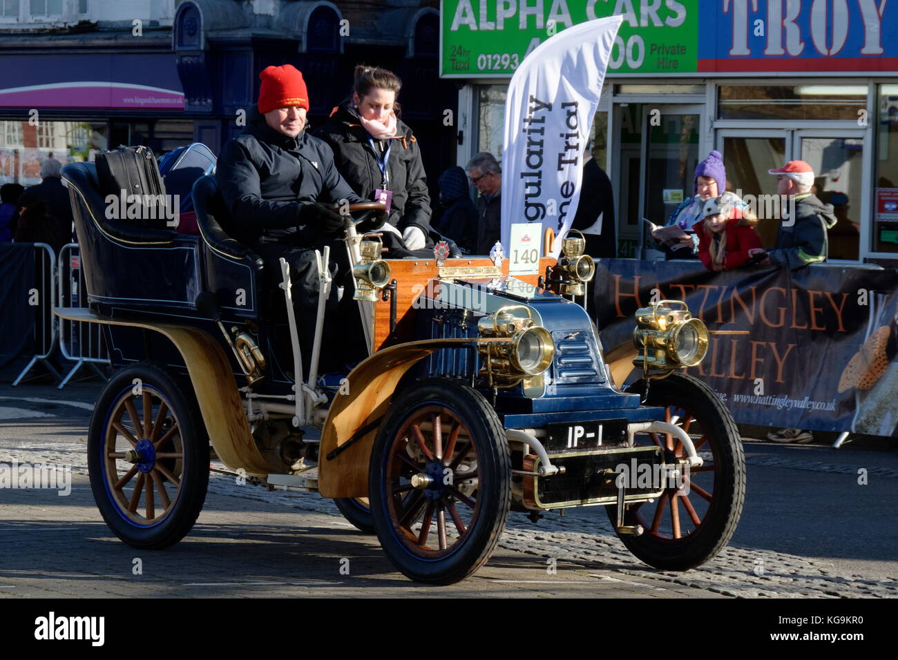 121e Londres à Brighton Veteran Car Run annuel - 1902 - Le Bolide - IP 1 Banque D'Images