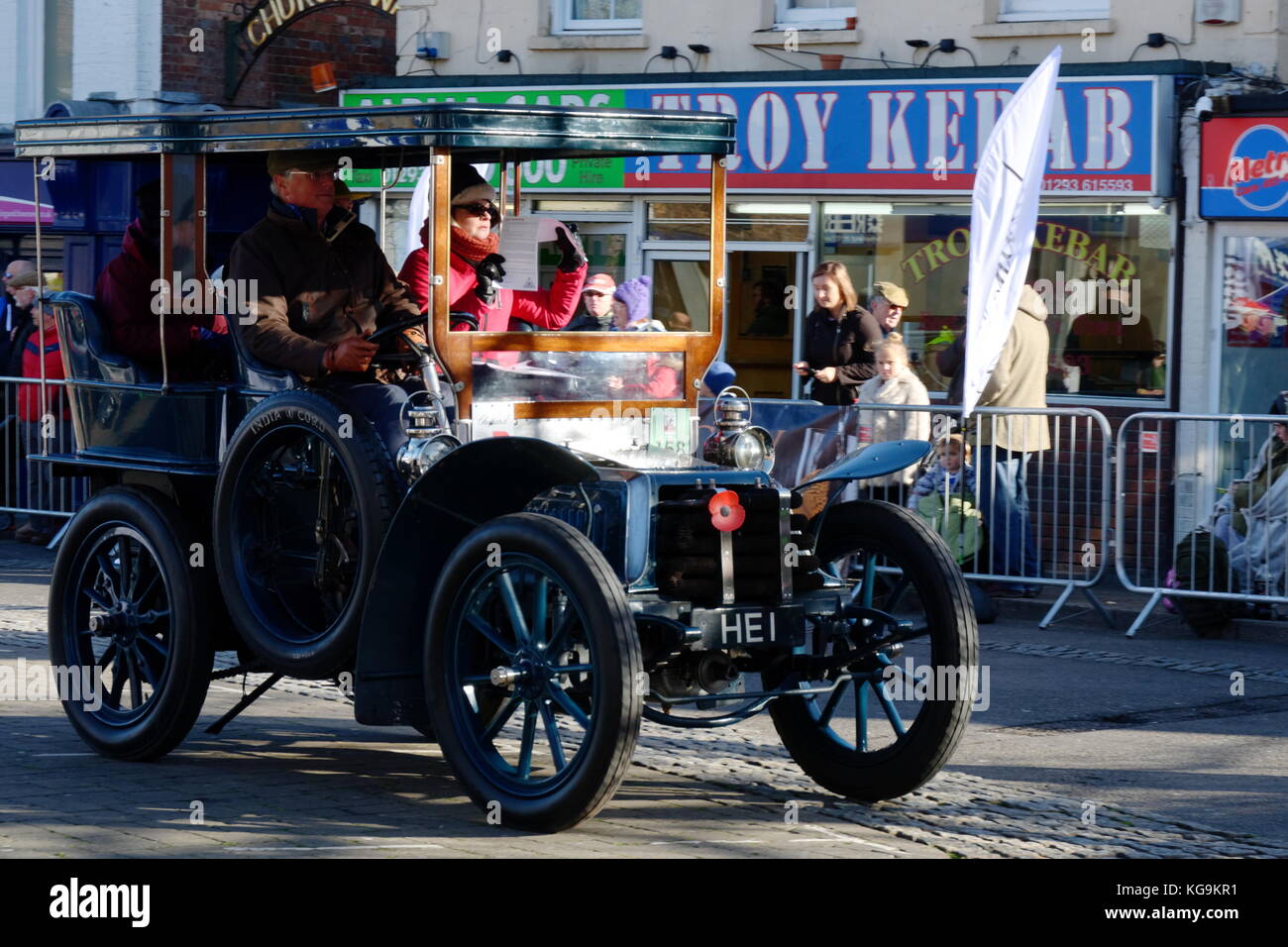 121e Londres à Brighton Veteran Car Run annuel - 1902 - Napier - IL 1 Banque D'Images