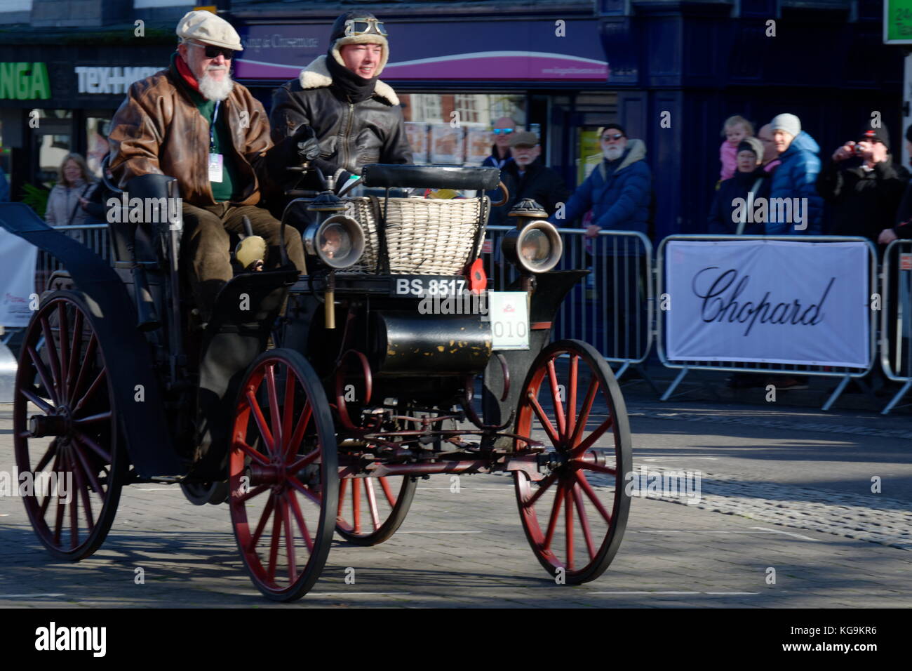 121e Londres à Brighton Veteran Car Run annuel - 1897 - Bergmann - BS 8517 Banque D'Images