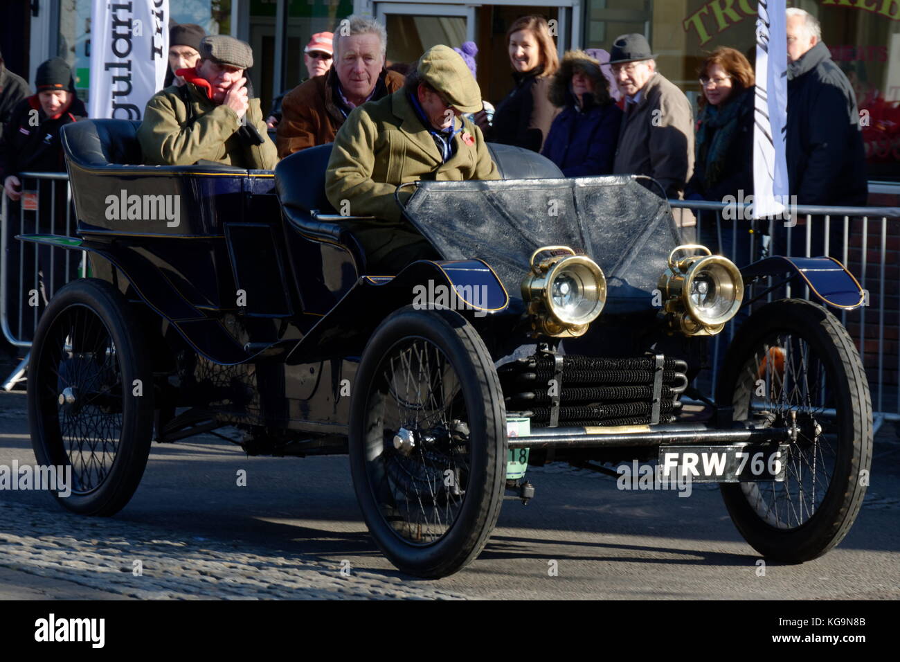 121e Londres à Brighton Veteran Car Run annuel - 1901 - 766 FRW Lanchester - Banque D'Images