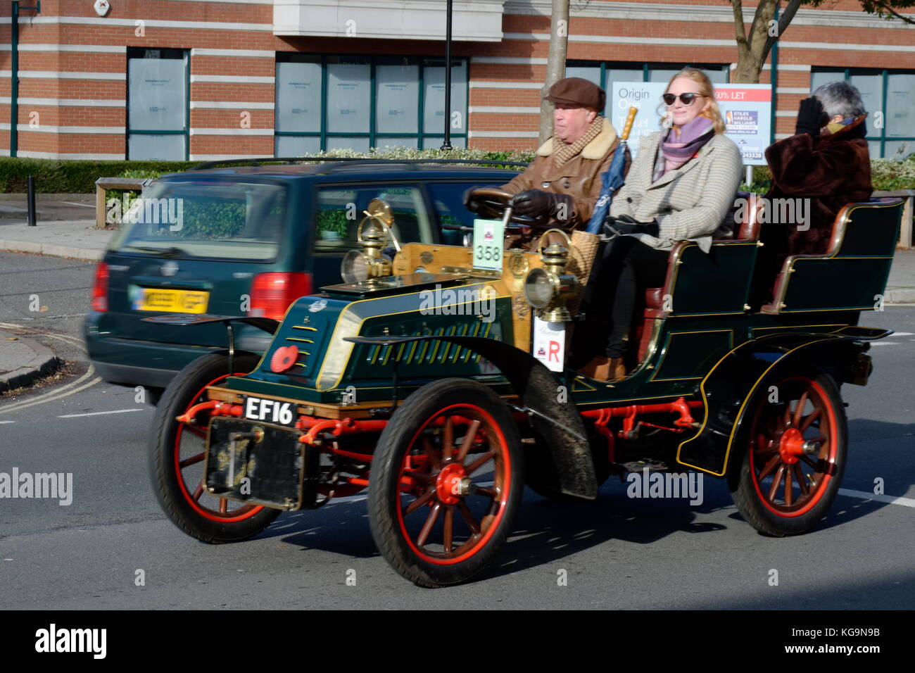 121e Londres à Brighton Veteran Car Run annuel - 1904 - De Dion Bouton - EF 16 Banque D'Images