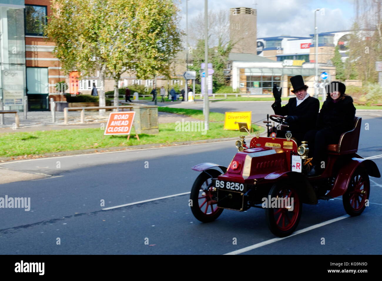 121e Londres à Brighton Veteran Car Run annuel - 1903 - De Dion Bouton - BS 8250 Banque D'Images