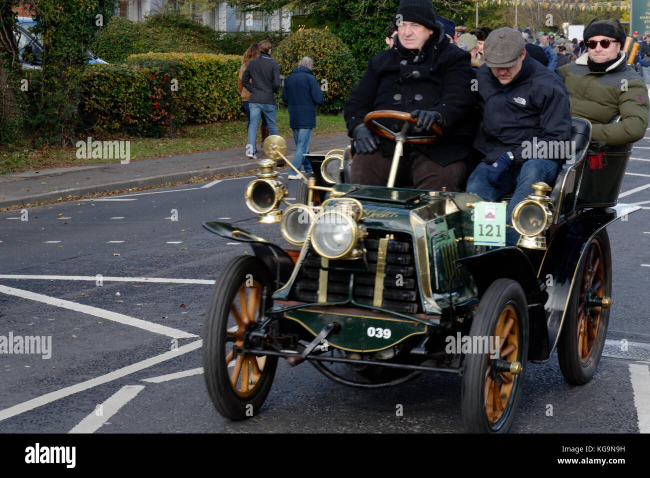 121e Londres à Brighton Veteran Car Run annuel - 1902 - Panhard et Levassor - O 39 Banque D'Images