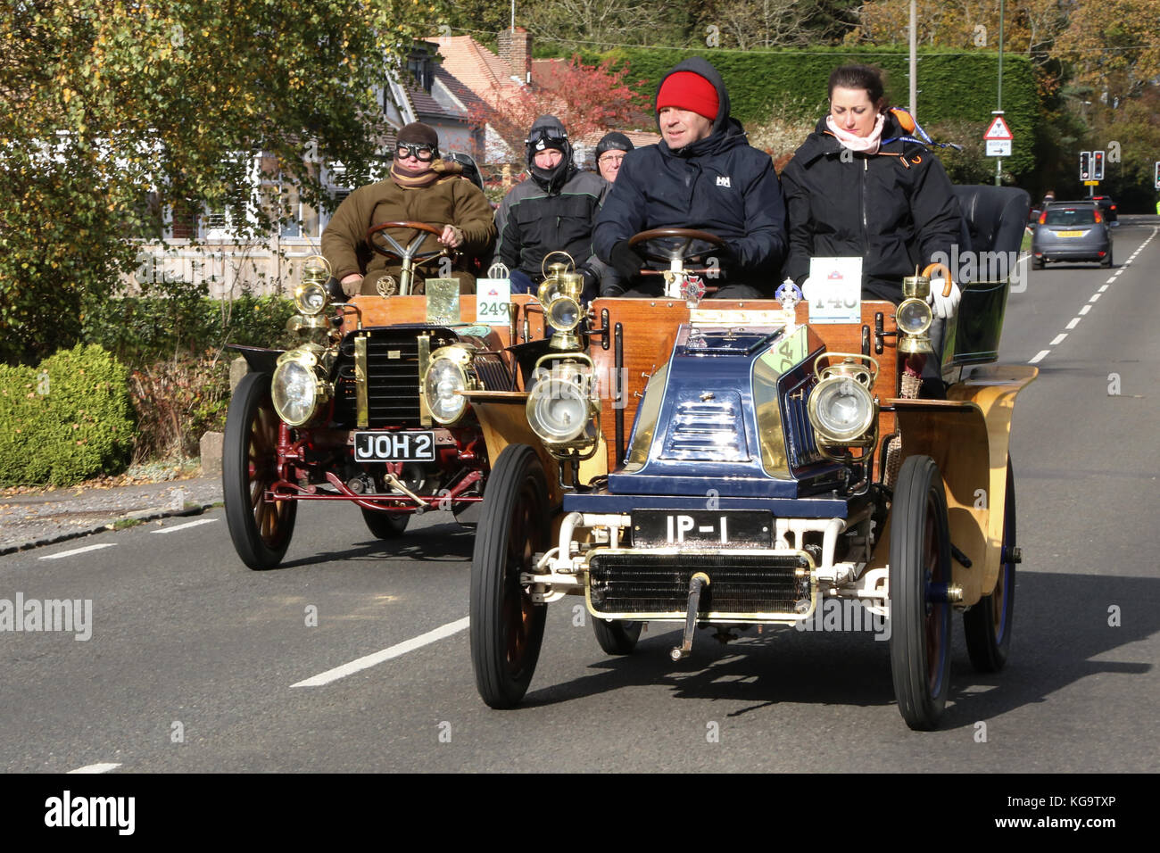 Londres, Royaume-Uni. 5Th Nov, 2017. 1902 Sunbeam est concurrentiel dans le Londres à Brighton Vintage Car Rally 2017. Crédit : Richard avis/Alamy Live News Banque D'Images