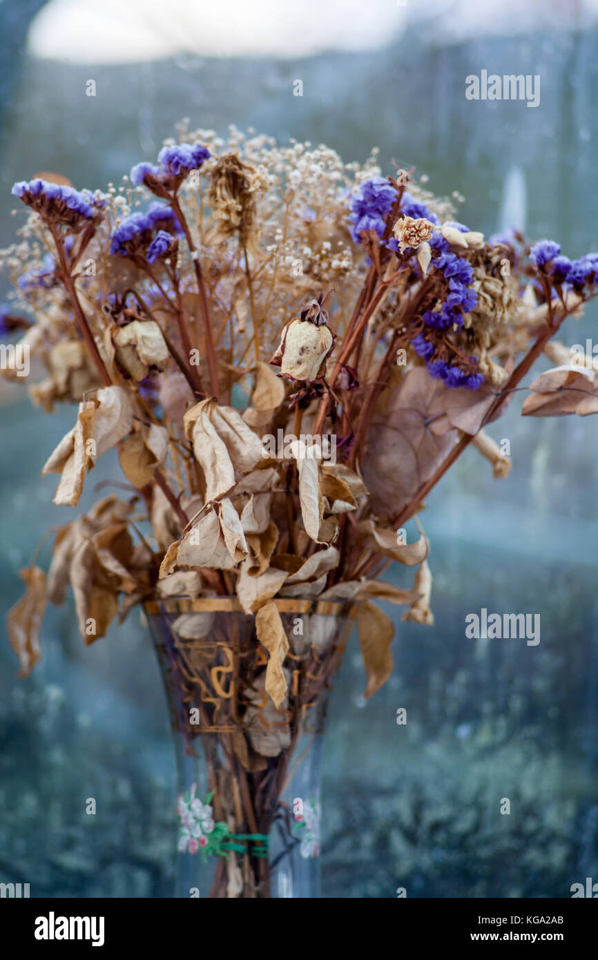 Bouquet de fleurs mortes Banque D'Images