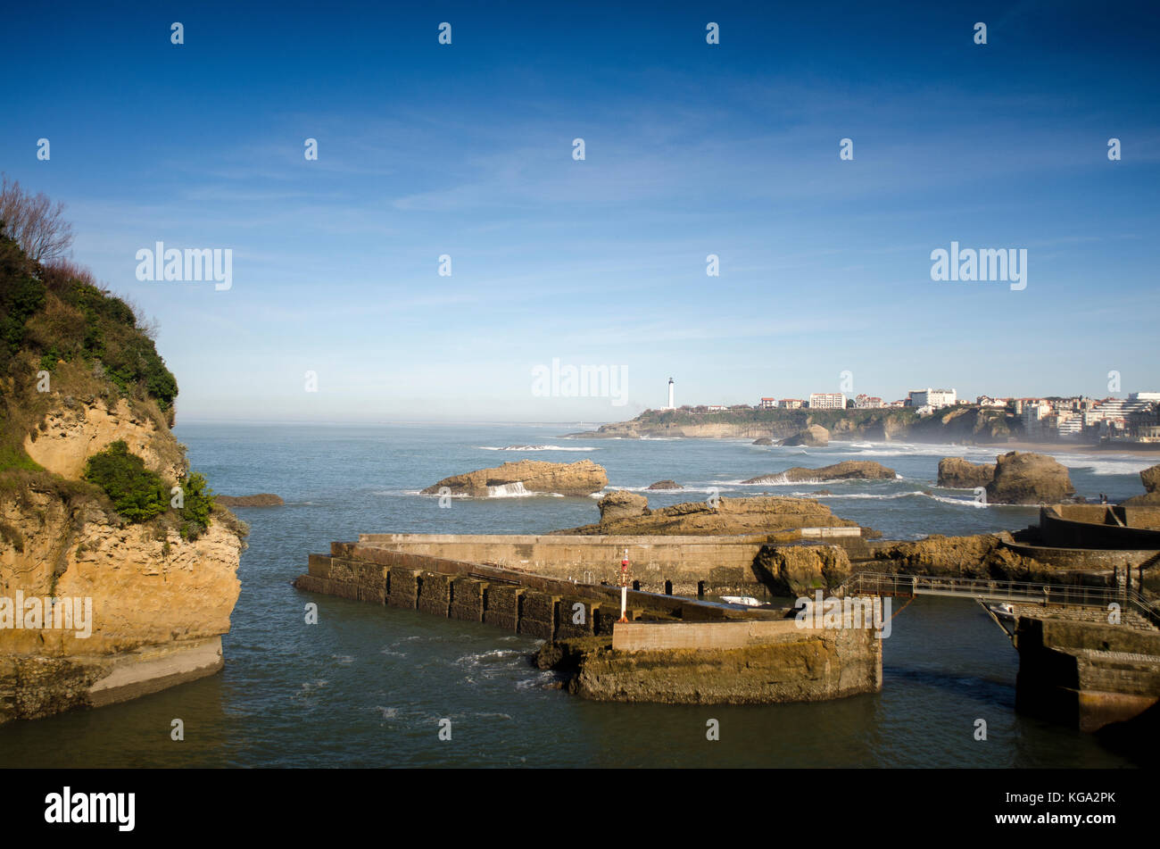 Port de pêche, Biarritz. Crédit: Karal Pérez / Alay Banque D'Images