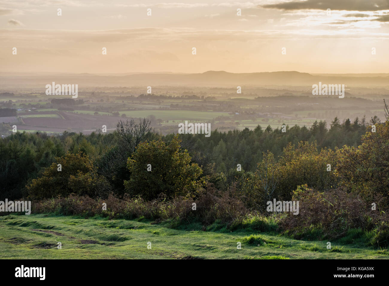 Collines de Cent Banque D'Images