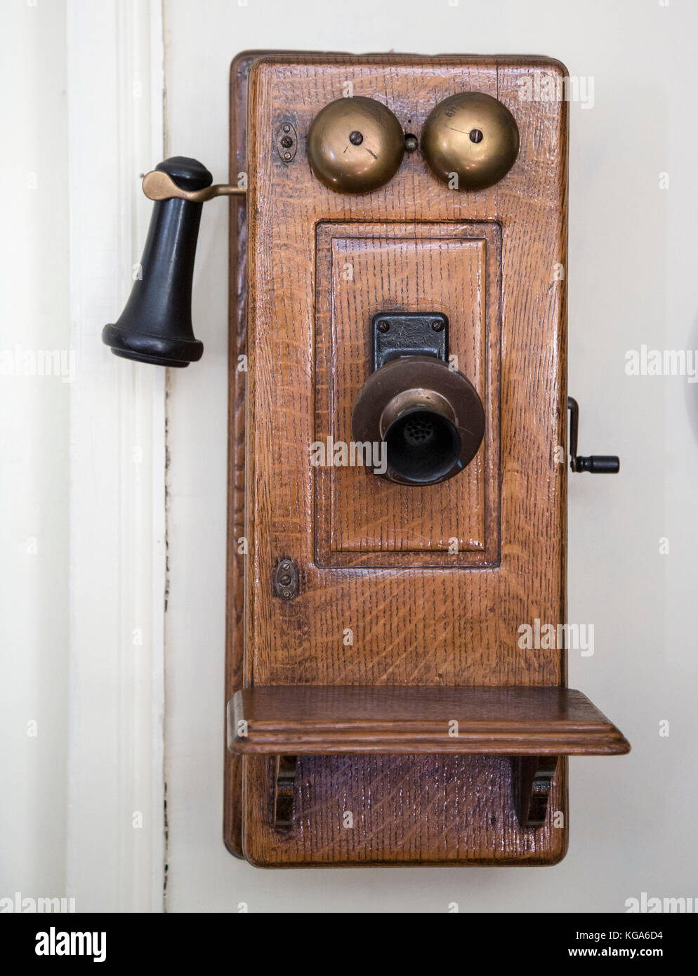 Au début du xxe siècle, un téléphone à la maison Hopper-Goetschius museum de Upper Saddle River, New Jersey Banque D'Images