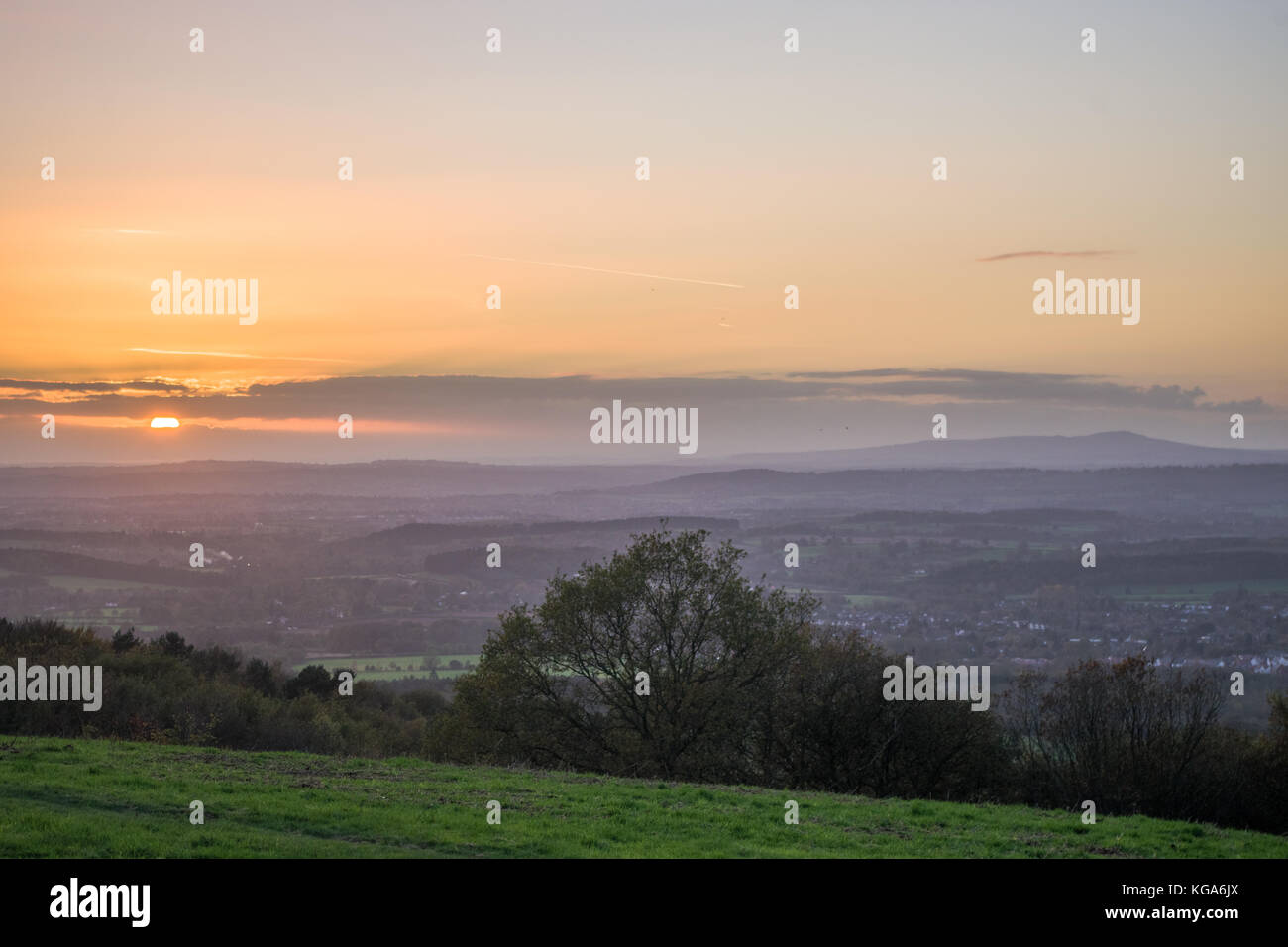 Collines de Cent Banque D'Images