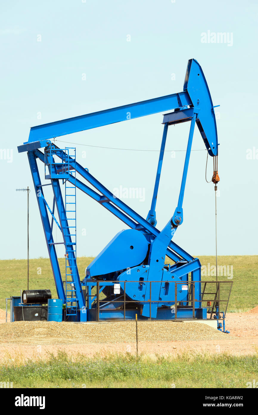 Un appareil utilisé pour l'exploration du pétrole au Texas Banque D'Images