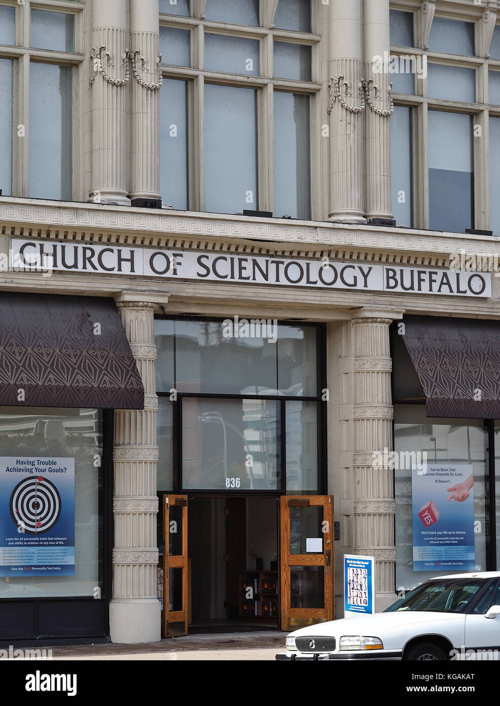 Bâtiment de l'Église de Scientologie à Buffalo, NY en octobre 2017, vue de la rue principale Banque D'Images