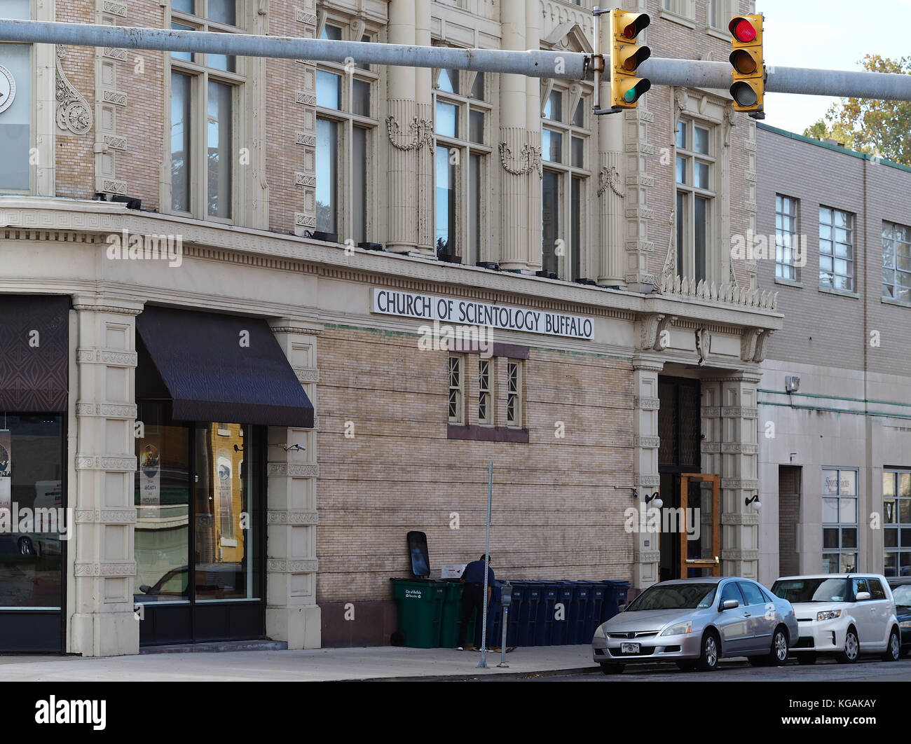 Bâtiment de l'Église de Scientologie à Buffalo, NY en octobre 2017, l'avis de Virginia Street Banque D'Images