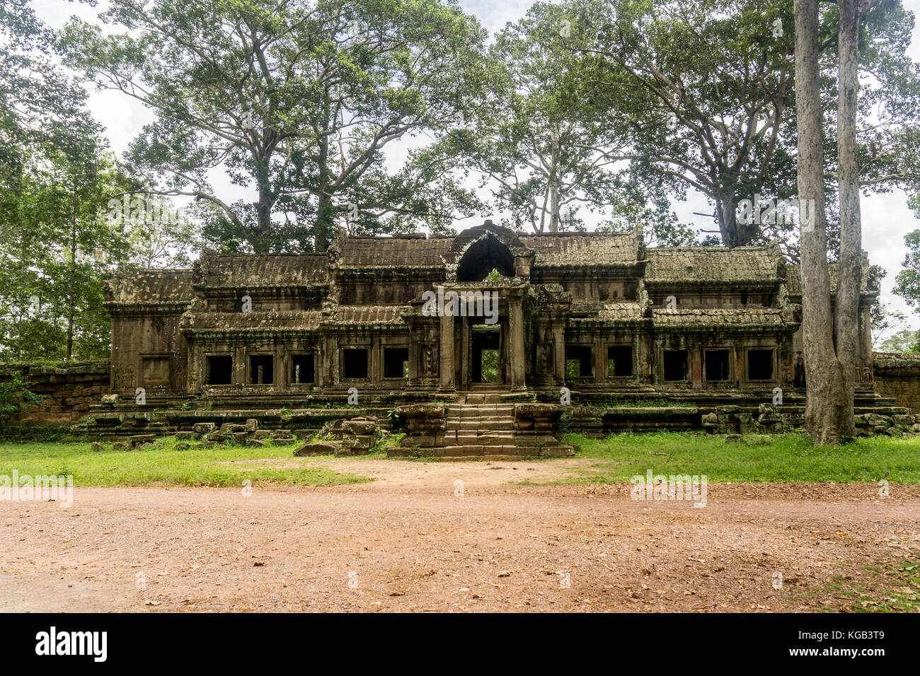 Porte de l'est d'Angkor Wat Banque D'Images