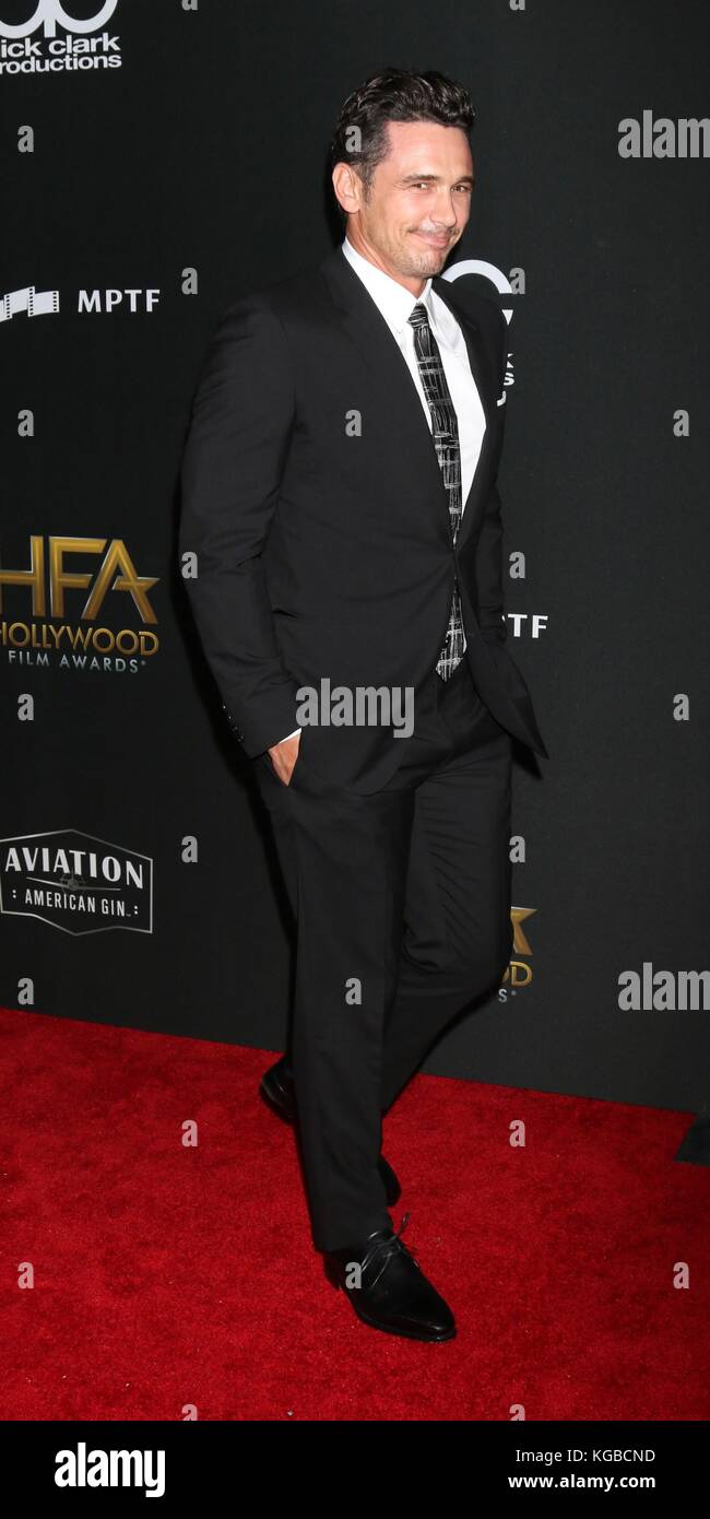 Los Angeles, Californie, USA. 5Th nov, 2017. james franco au 21e congrès annuel des arrivées pour Hollywood Film Awards, le Beverly Hilton Hotel, Beverly Hills, CA, 5 novembre 2017. crédit : Priscilla grant/everett collection/Alamy live news Banque D'Images