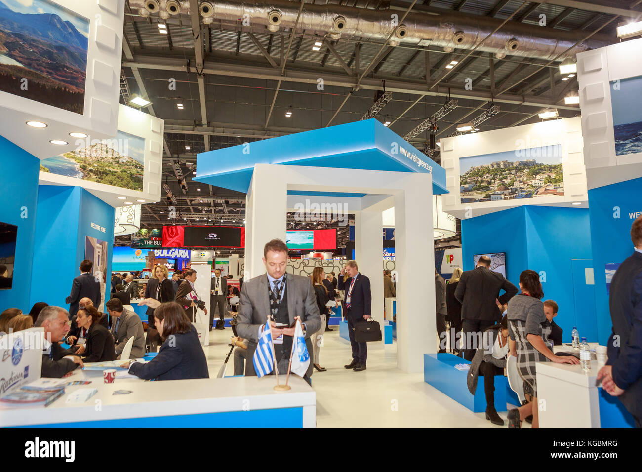 Londres, Royaume-Uni. 6 novembre 2017 excel. Londres, World Travel Market de Londres est le premier événement mondial pour l'industrie du voyage, générant plus de €2,8 milliards de dollars de contrats d'affaires entre participants. maintenant dans sa 37e année, ce salon attire un public mondial qui façonnent l'industrie du voyage. crédit : Enrique guadiz/Alamy live news Banque D'Images