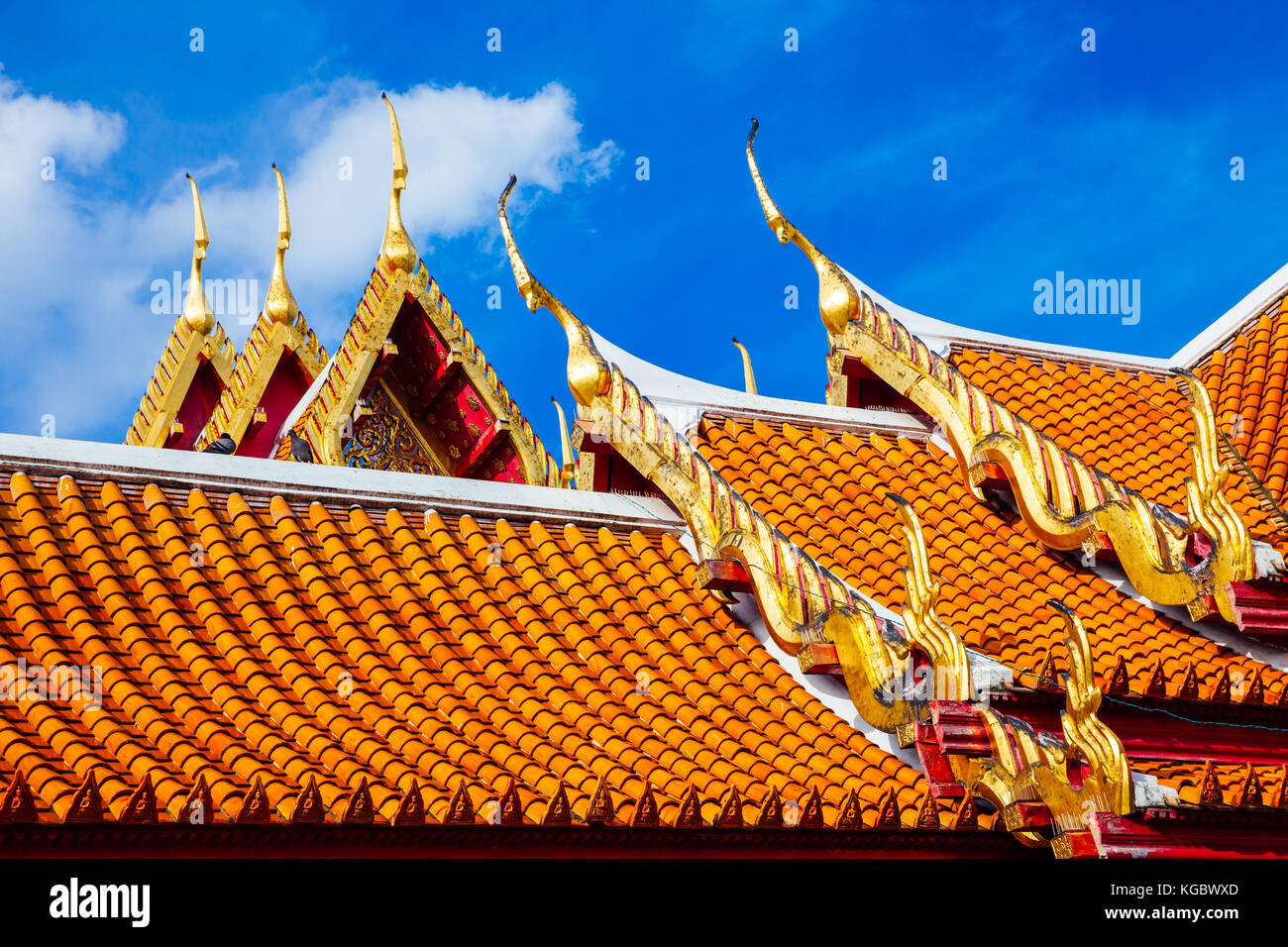 Bangkok, Thaïlande - 10 septembre 2016 : détails architecturaux de Wat Benchamabophit également connu sous le nom de temple de marbre sur septemper 10, 2016 à Bangkok, Thaïlande Banque D'Images