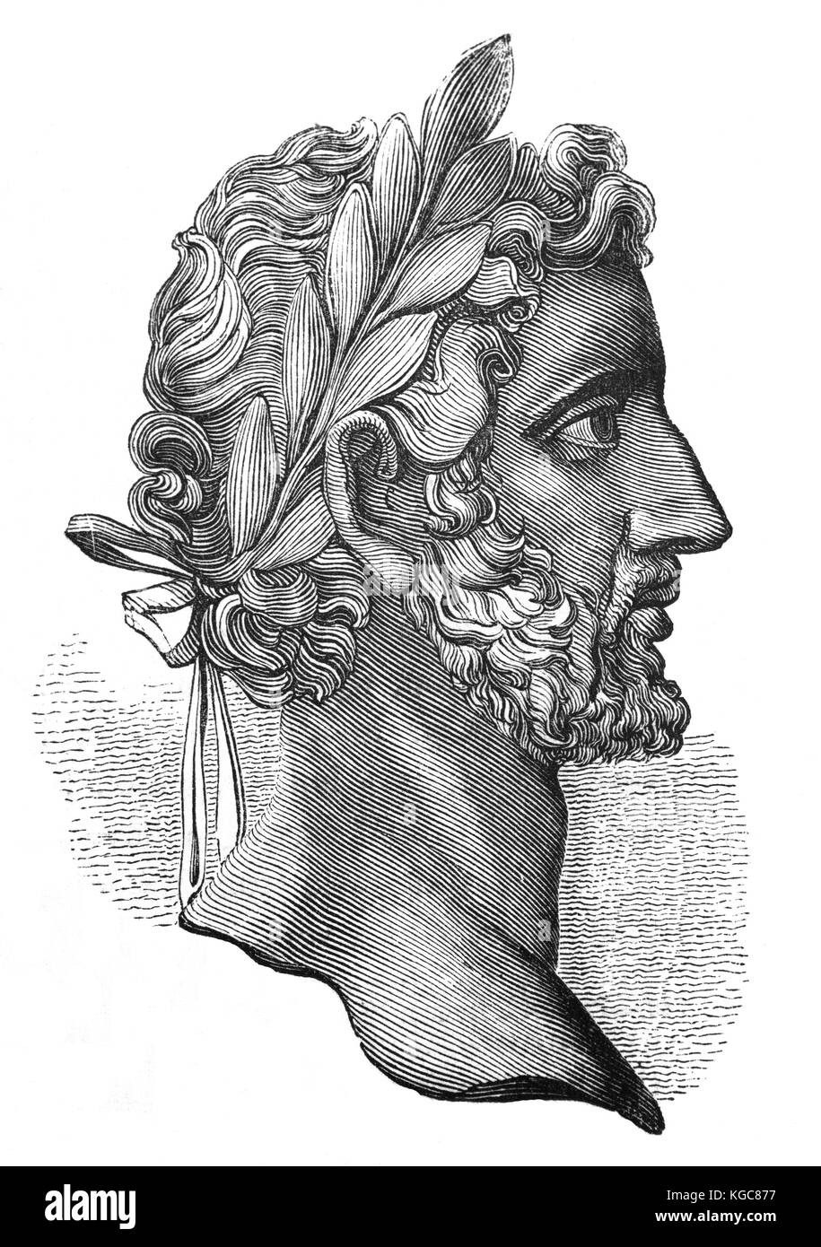 Antonin (86 -161), également connu sous le nom de Antonin, est empereur romain de 138 à 161. Son père adoptif a été l'empereur Hadrien, et il a été l'un des cinq bons empereurs de la dynastie Antonine-Nerva et l'Aurelii. Banque D'Images