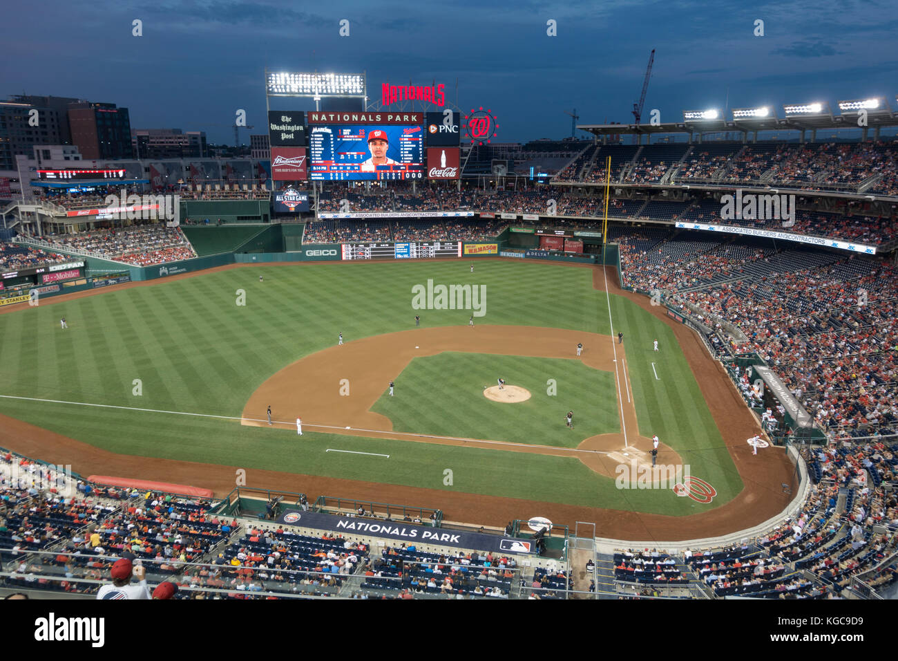 Ressortissants étrangers Park, stade des Nationals de Washington, Washington DC, United States. Banque D'Images