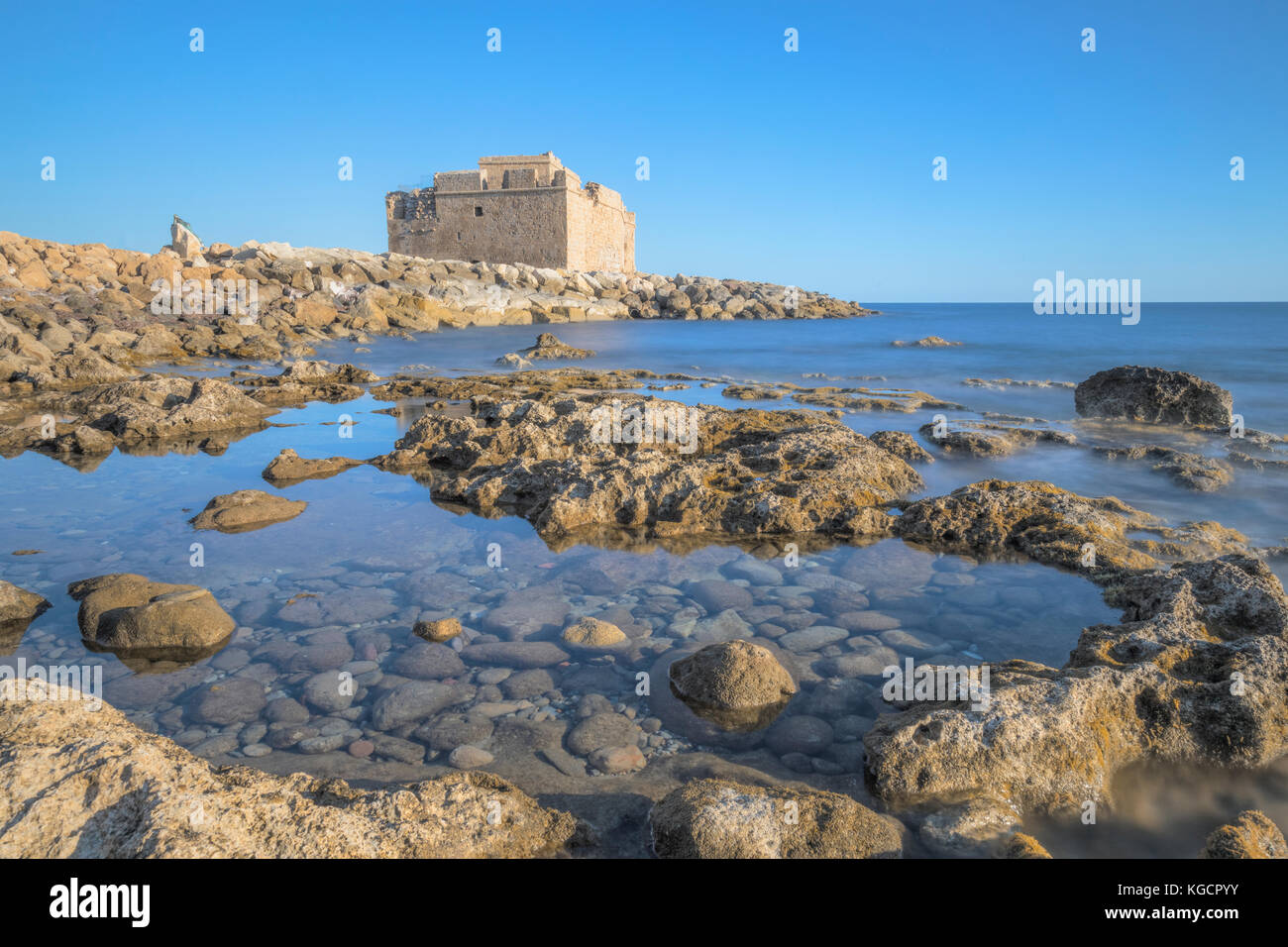 Le château de Paphos, Paphos, Chypre Banque D'Images