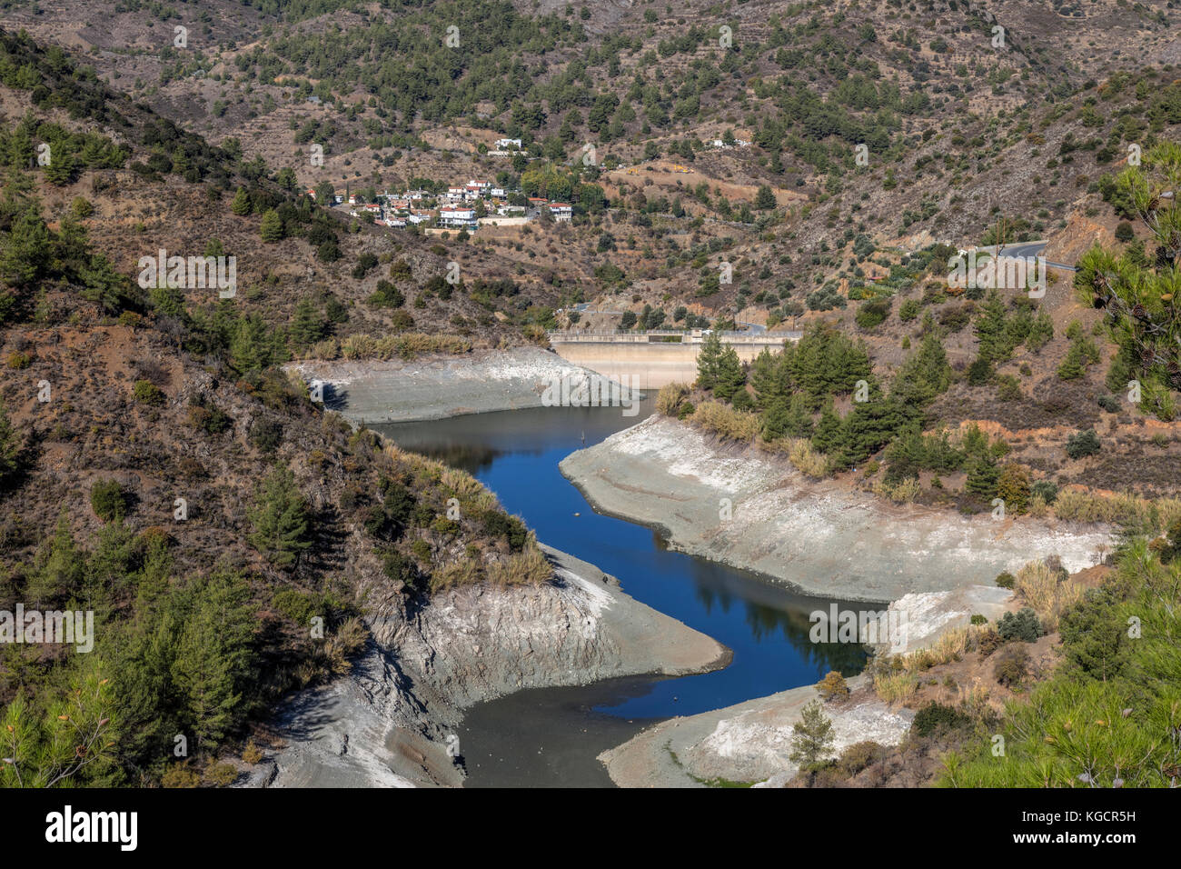 Barrage de Palaichoi, Chypre Banque D'Images