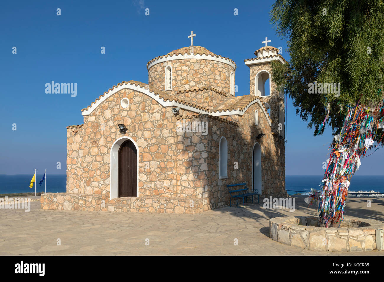 Eglise de Profitis Elias, Protaras, Ayia Napa, Chypre Banque D'Images