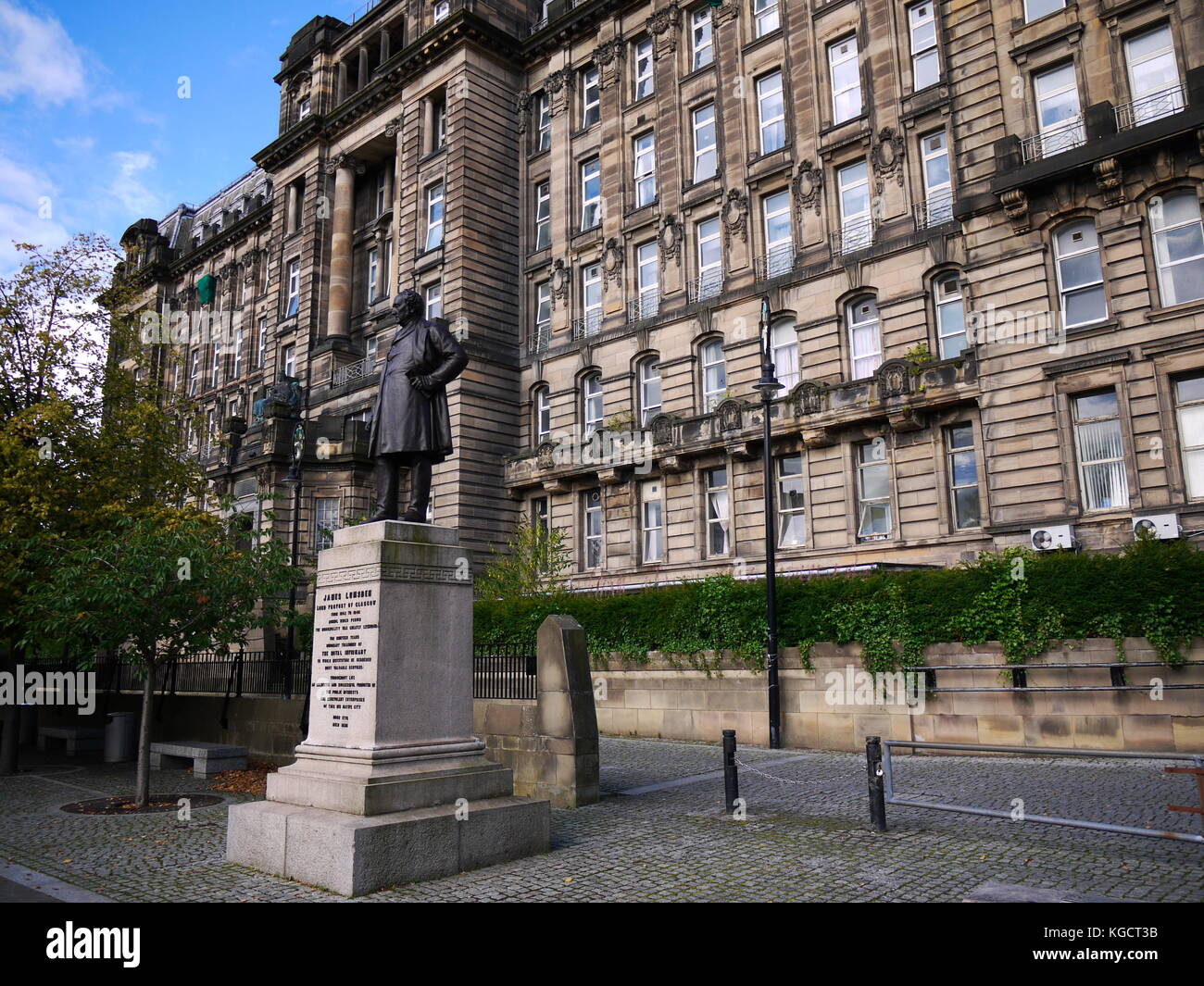 Statue de la place Catedral James Lumsden, Glasgow Banque D'Images
