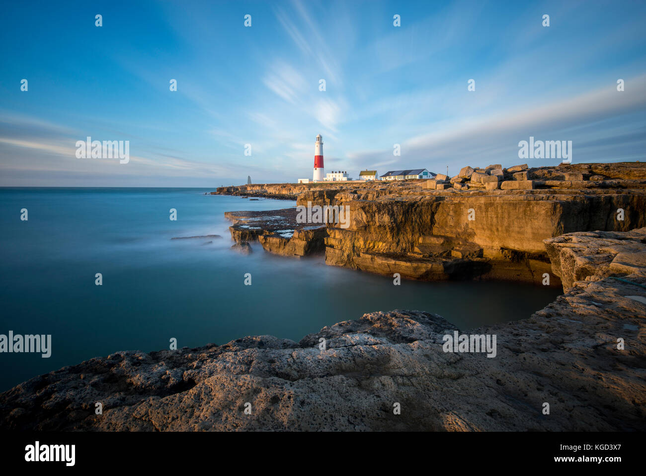 Portland bill dans le Dorset. Banque D'Images