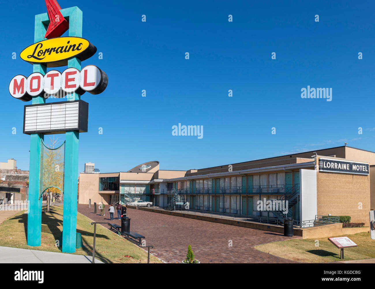 Le Musée National des Droits Civils au Lorraine Motel, à Memphis, Tennessee, États-Unis Banque D'Images