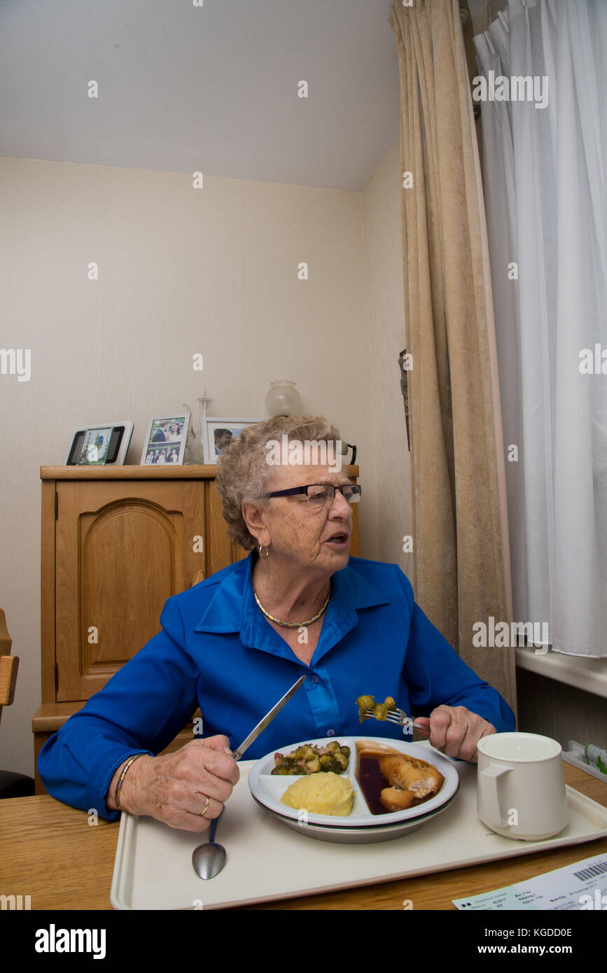 Portrait de femme de l'alimentation Banque D'Images