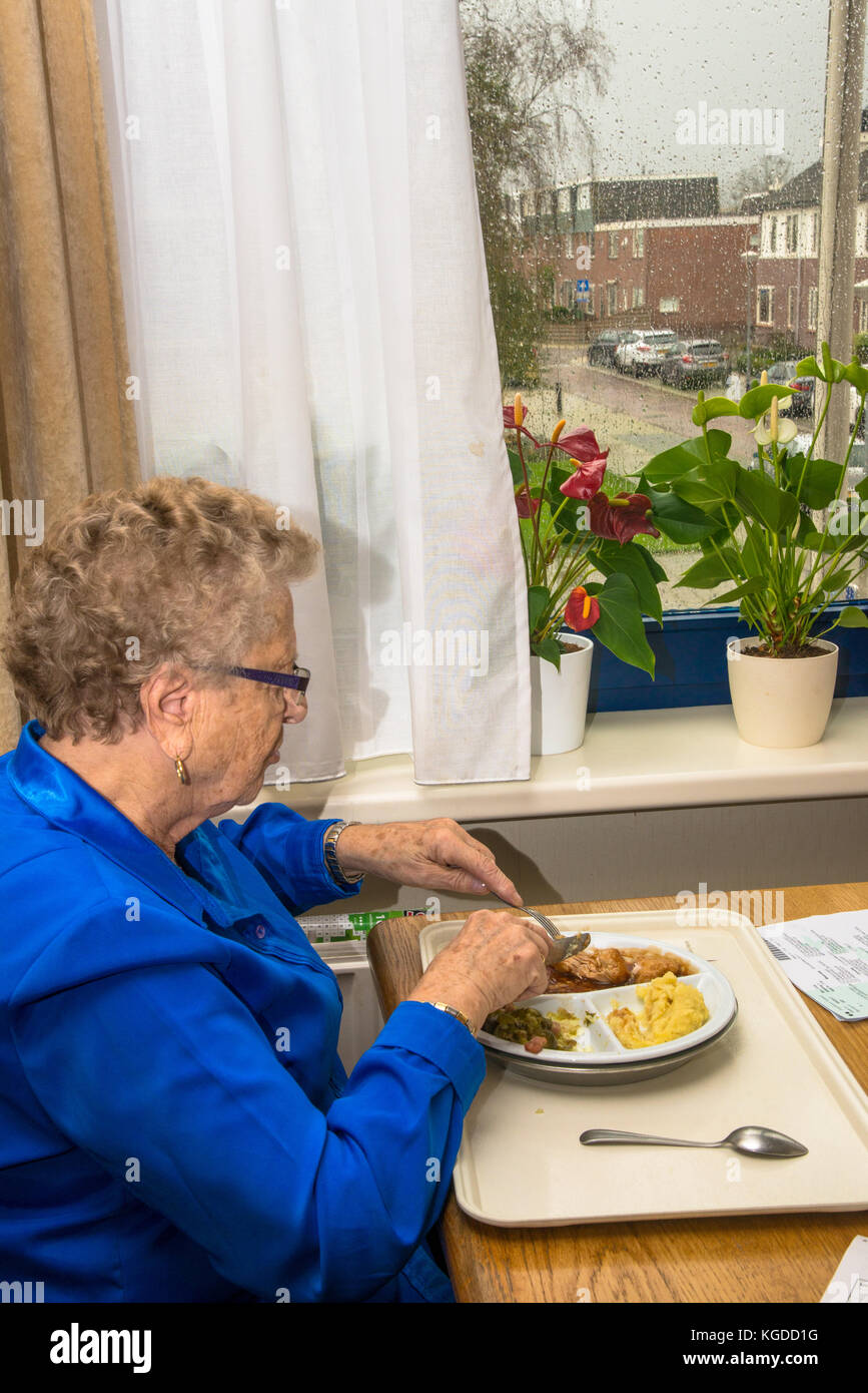 Portrait de femme de l'alimentation Banque D'Images
